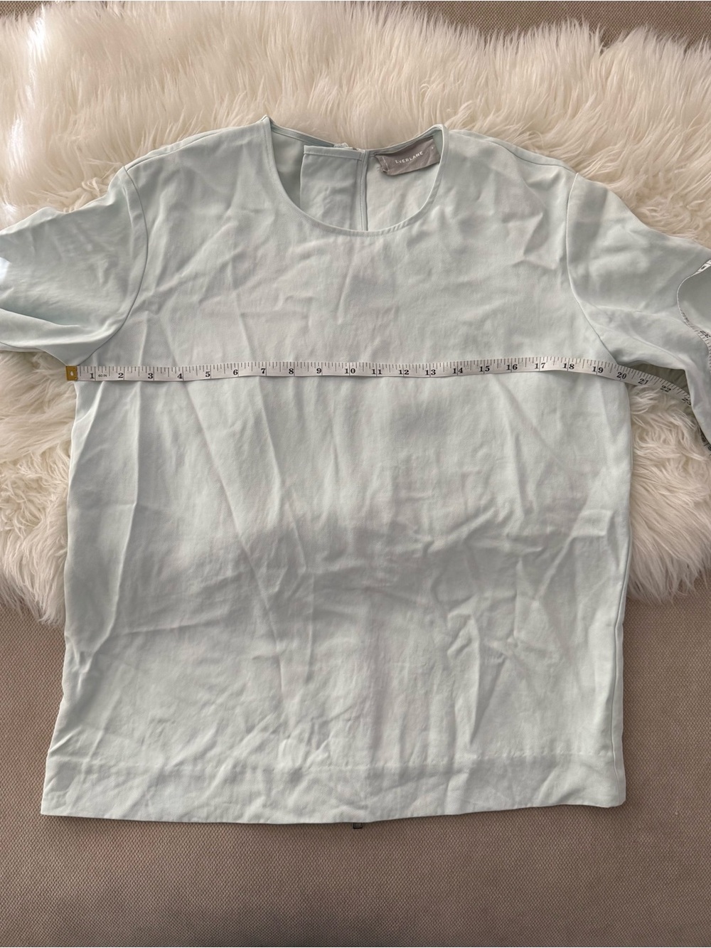 Everlane Pale Blue Crewneck Tee - Picture 5 of 10